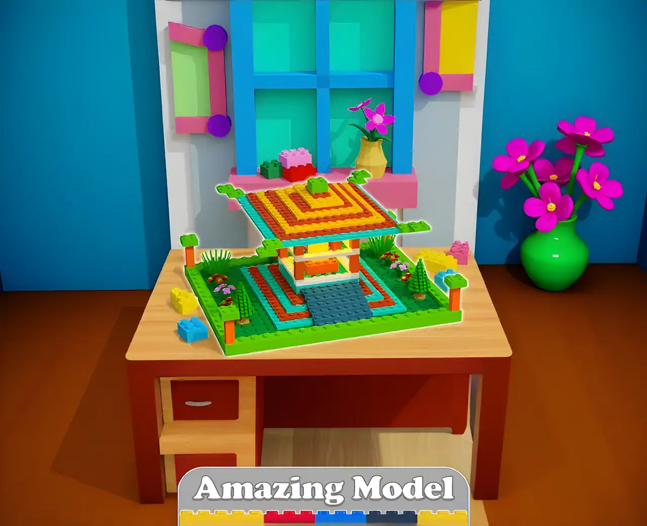 建筑套装砖拼图