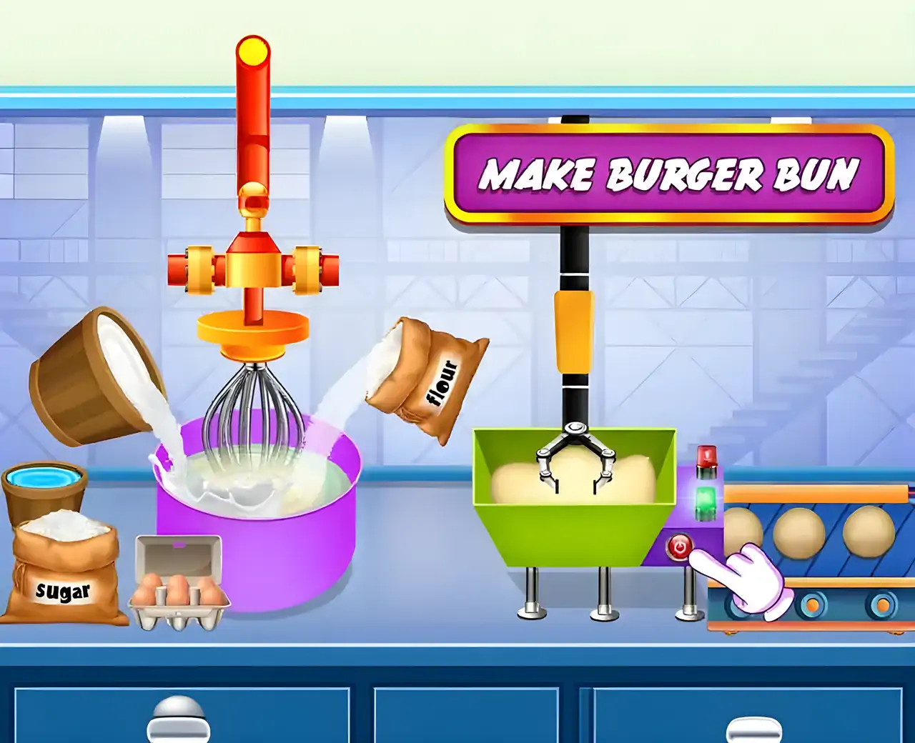 汉堡工厂厨房模拟器：快餐机