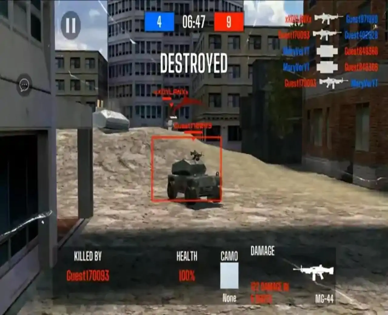 机器人射击游戏