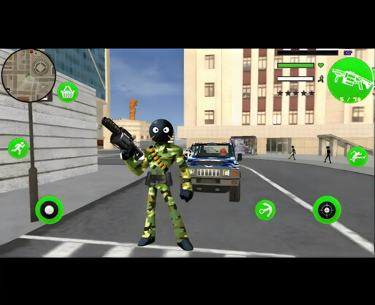 火柴人绳索英雄：越野反击