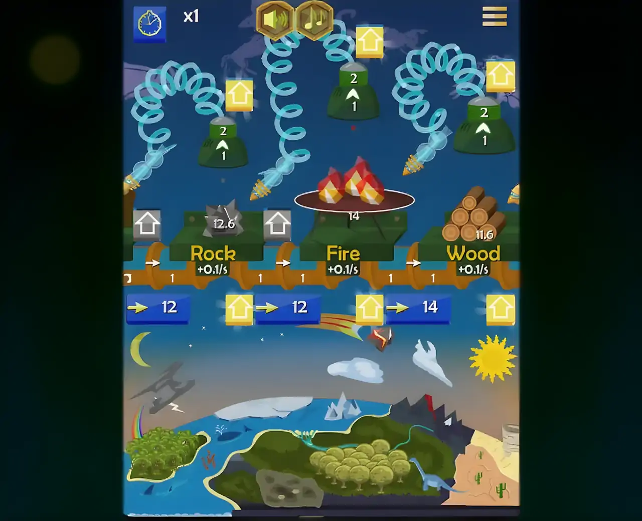 变：炼金术空闲和元素发现