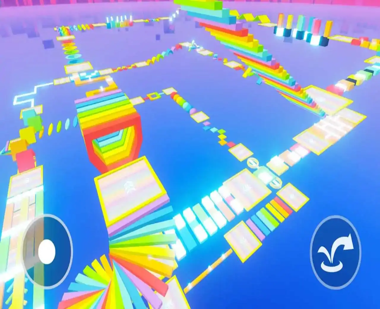 彩虹渐变超长跑酷