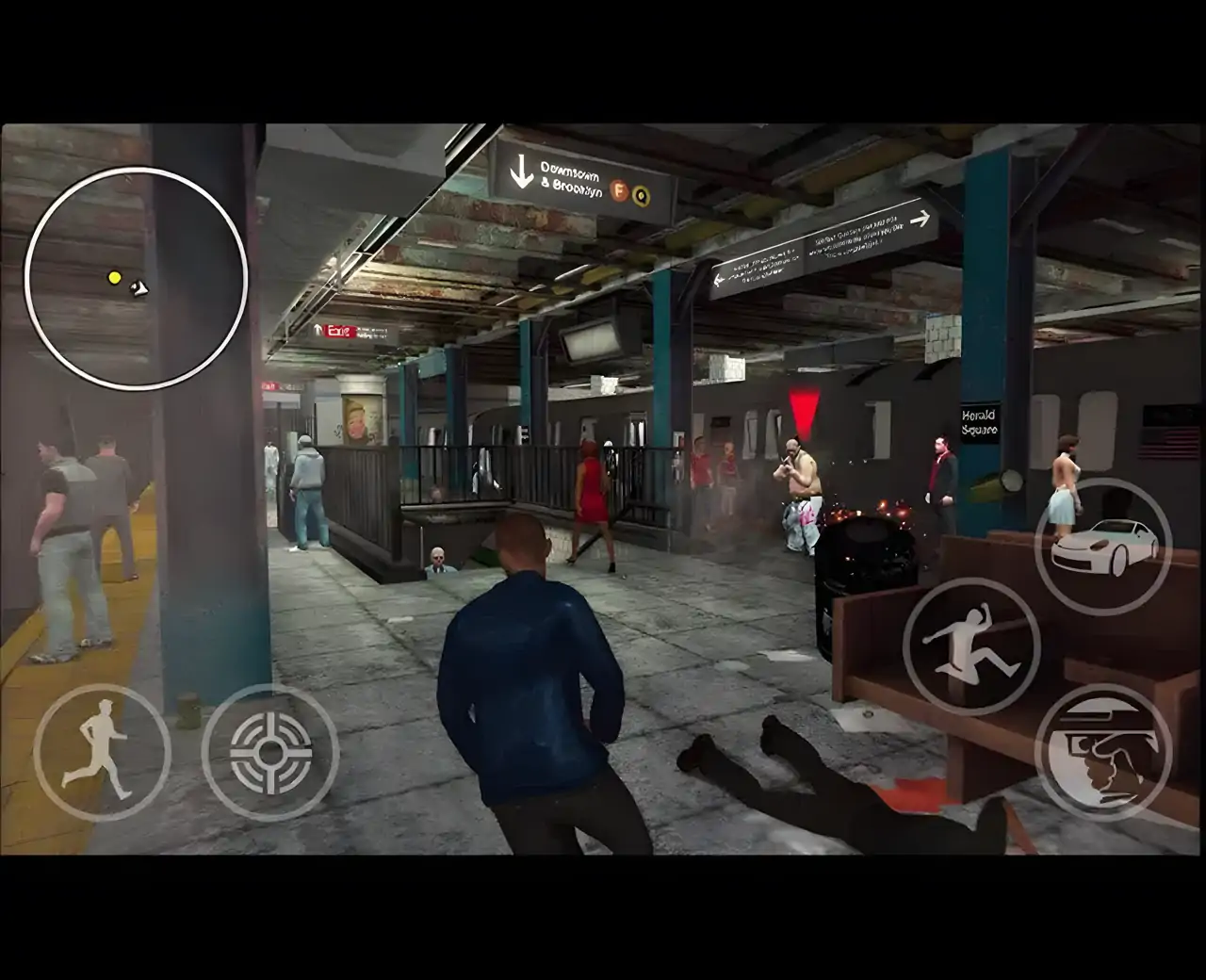 疯狂城市地下地铁逃脱沙盒