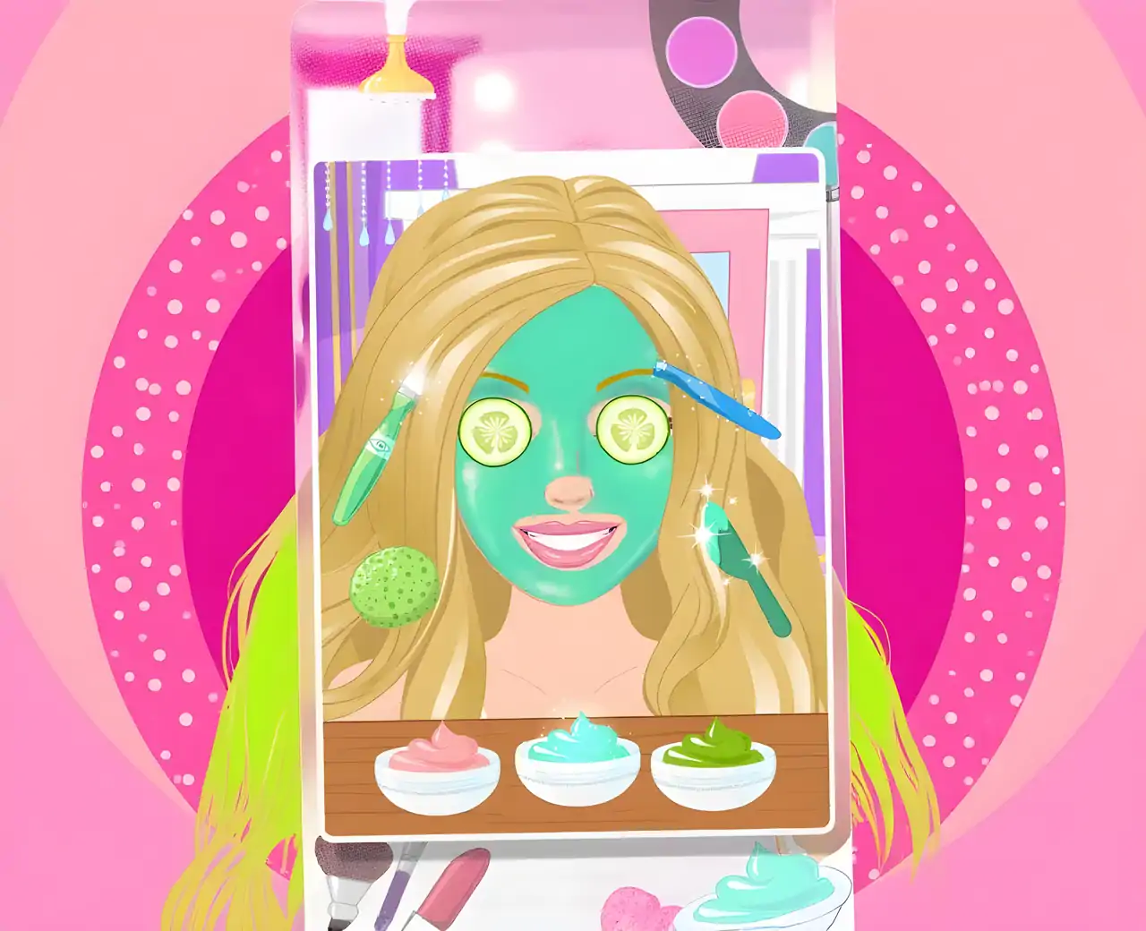 魔术水疗与头发，脸，化妆，美甲沙龙