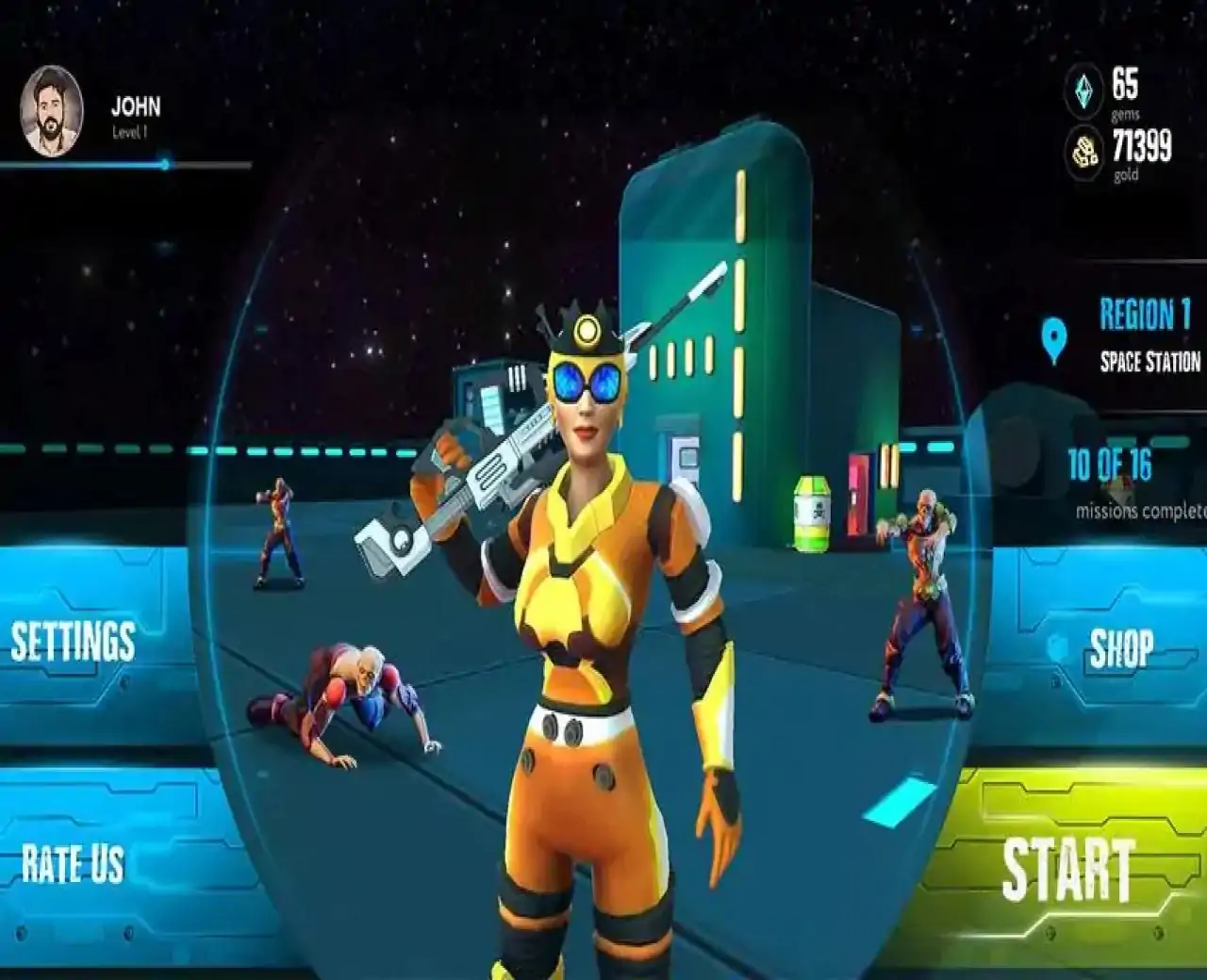 狙击手射击僵尸杀手