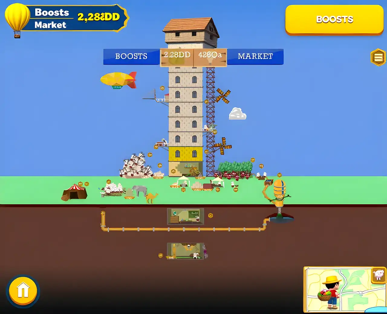 空闲塔楼建设者:建筑大亨经理