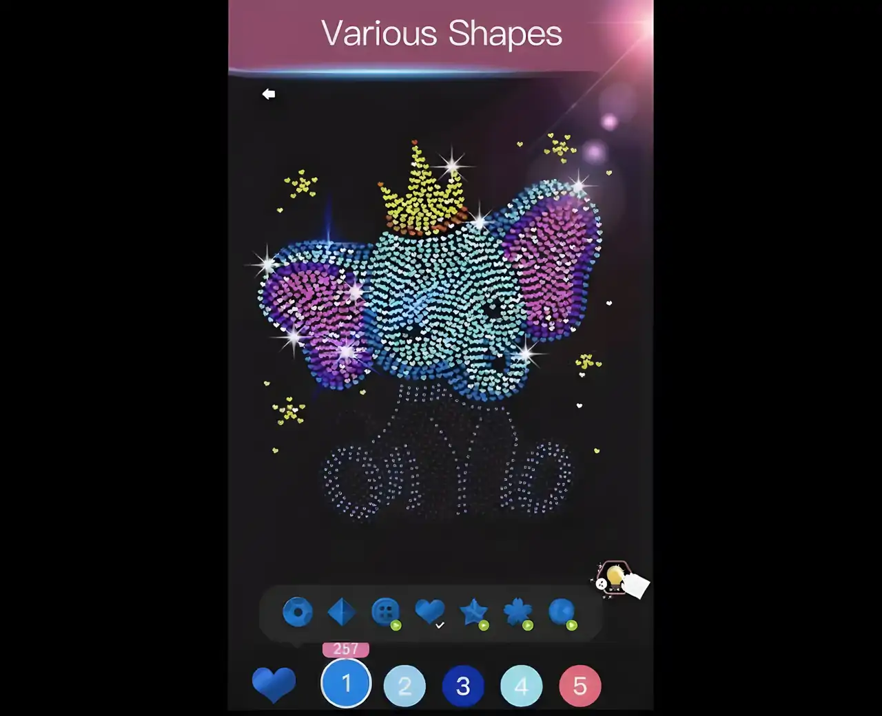 钻石着色-亮片艺术和数字绘画