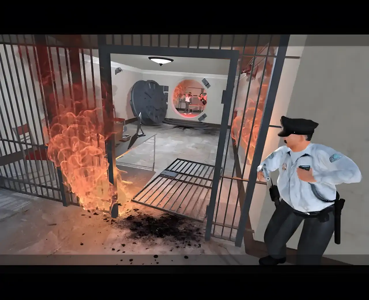 警察执勤警车模拟器