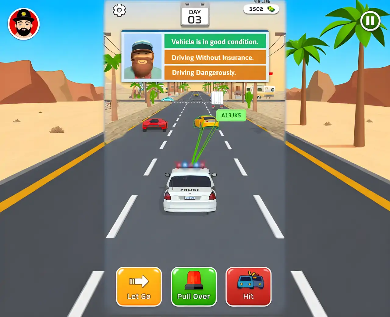 警察追逐交通警察游戏PoliceSimulator3D