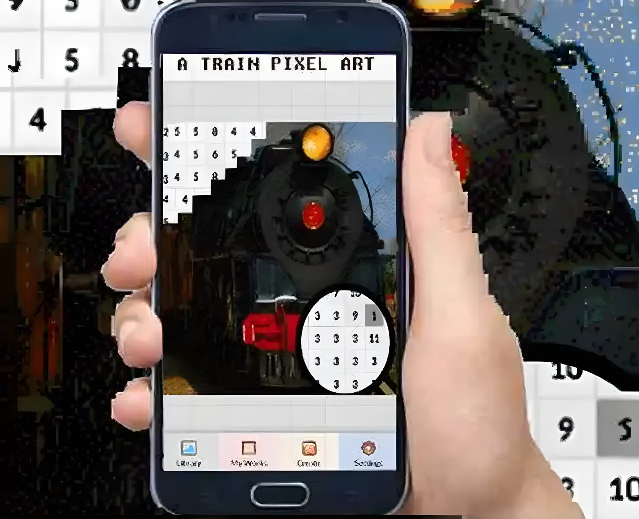 按数字训练颜色像素艺术