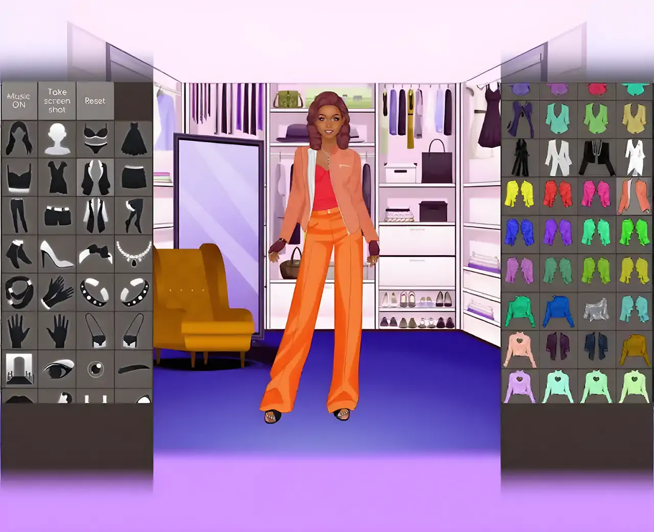 时尚达人女孩疯狂购物狂欢