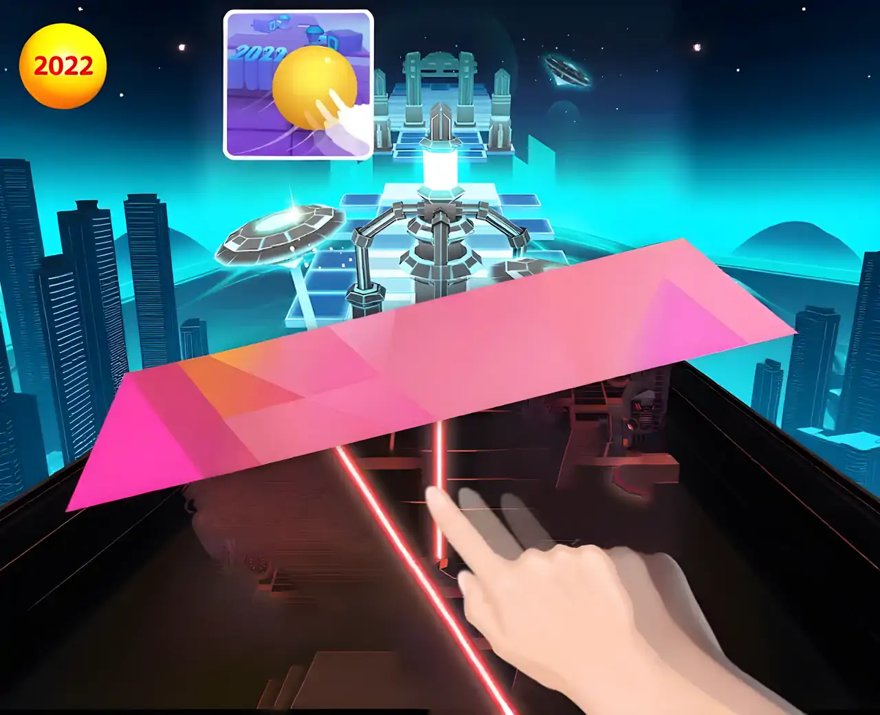 在天空中滚动-音乐球