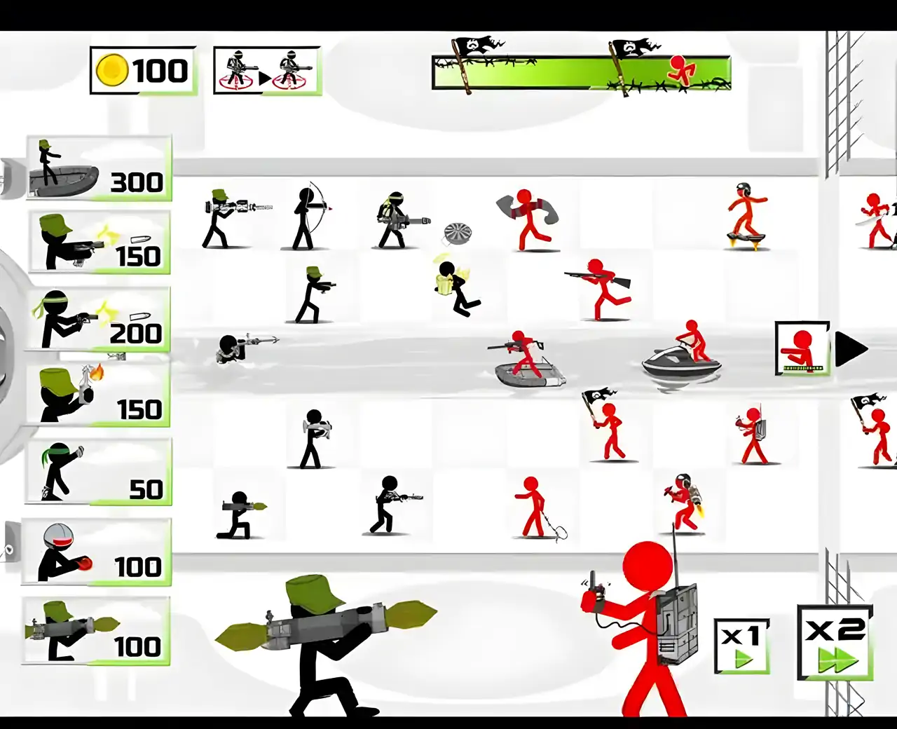 火柴人军队：后卫