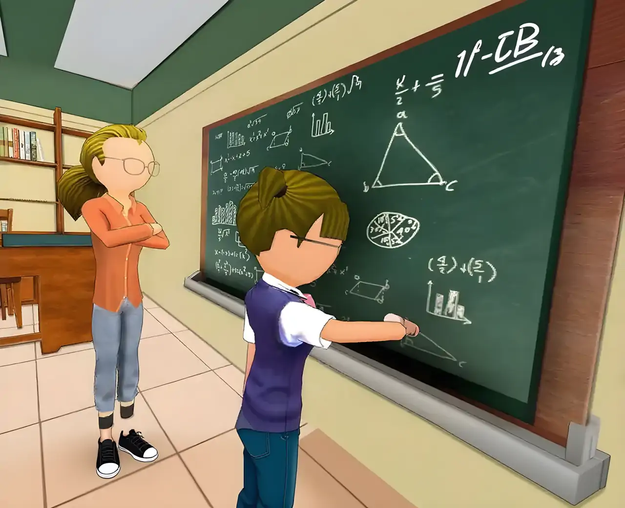 火柴人高中女生学校模拟器游戏