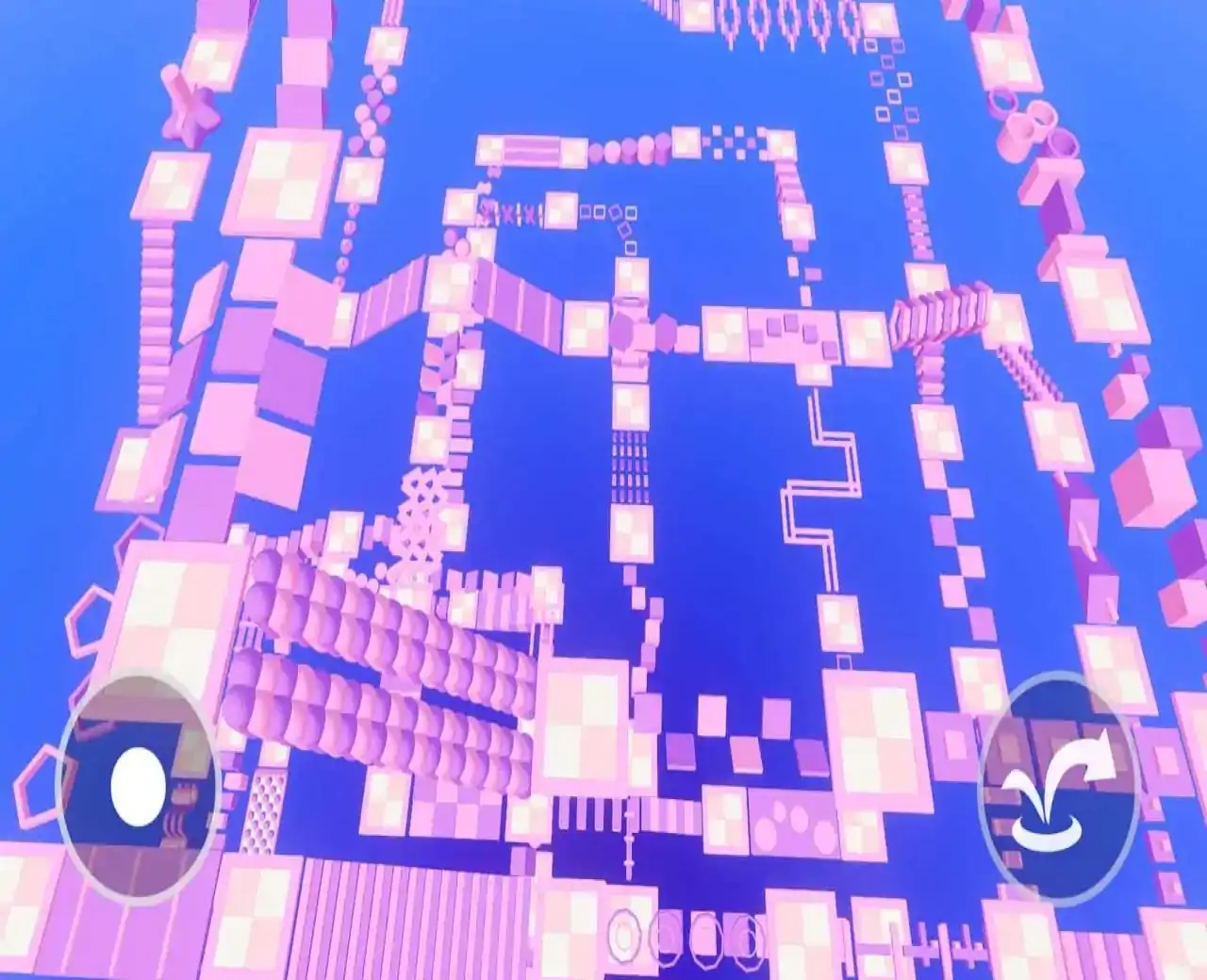 粉紫色超长新手跑酷