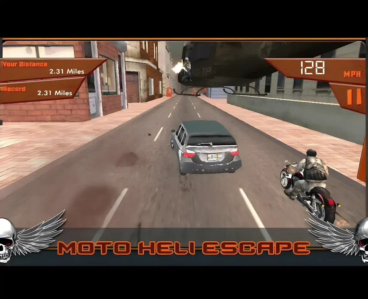 摩托直升机逃脱