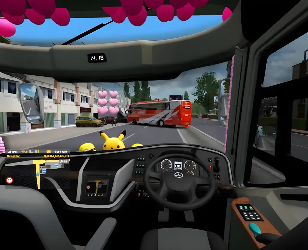 乘客模拟器之间的巴士