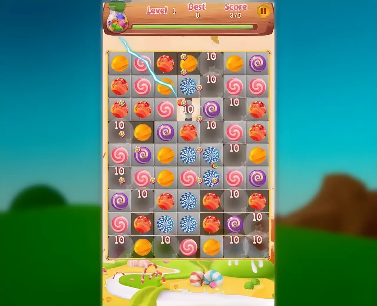 LollipopMatch3-新的糖果游戏