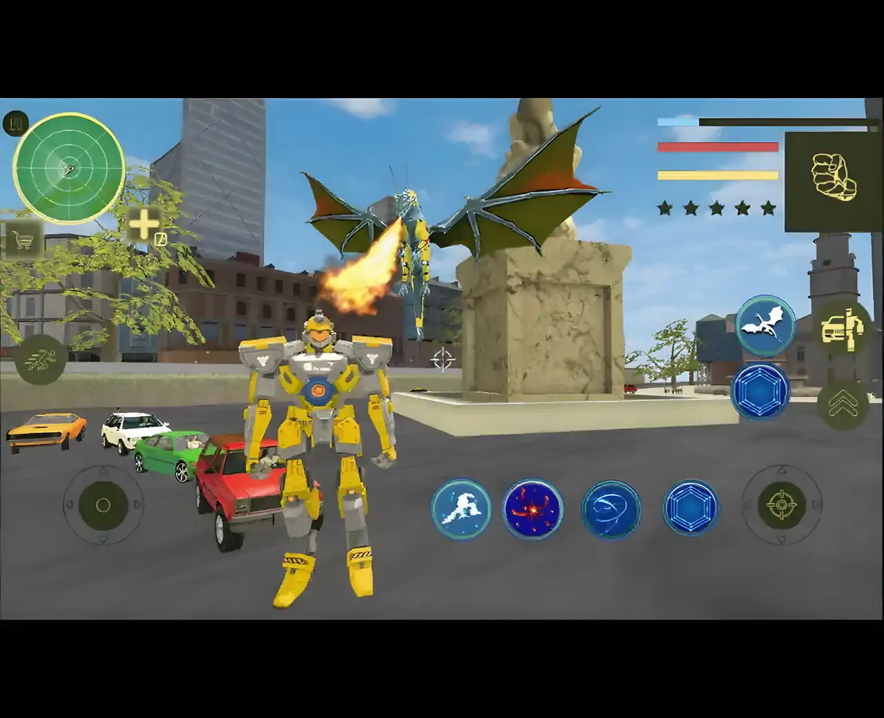 龙机器人怪物卡车改造：战争游戏