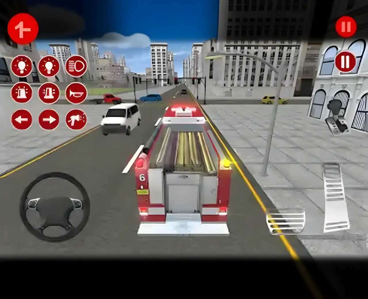 真实消防车驾驶模拟器:消防