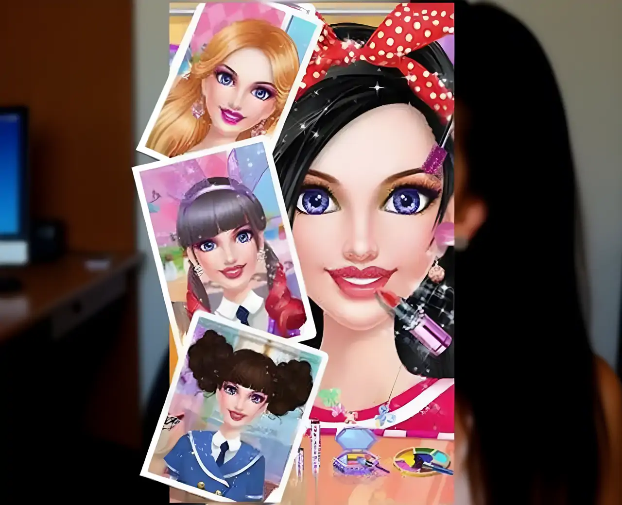 时尚女孩化妆换装