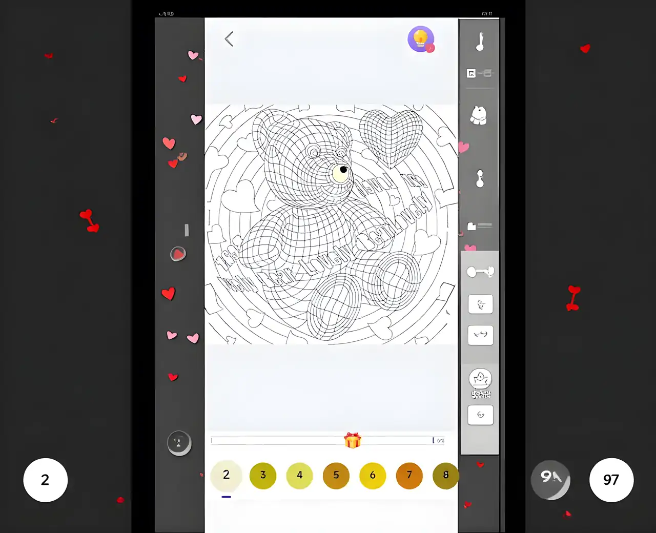 曼陀罗颜料：按数字着色