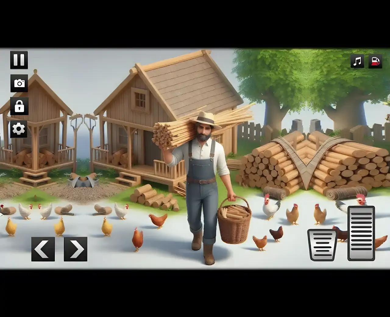 农用拖拉机鸡蛋农场