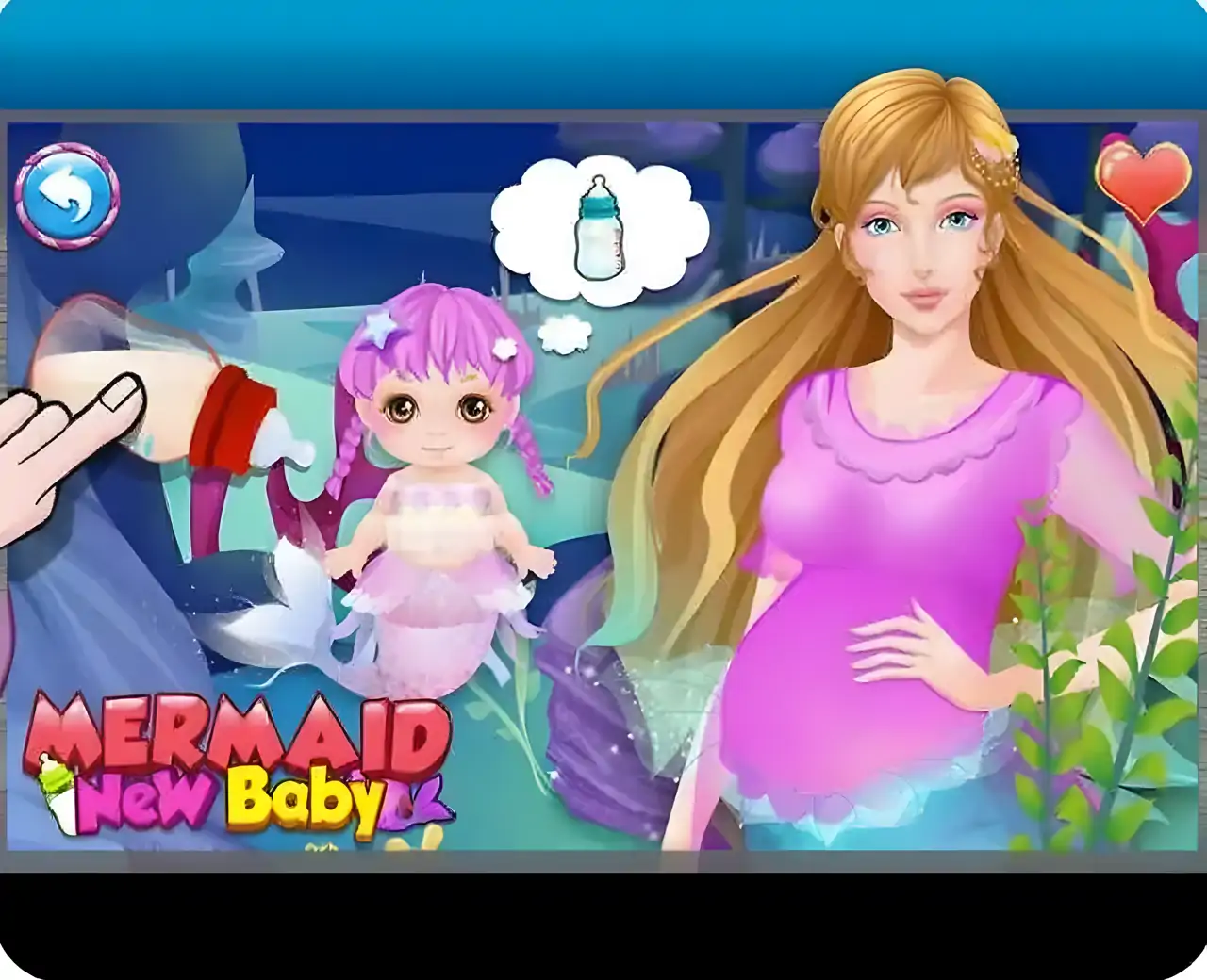 美人鱼妈妈的新生儿