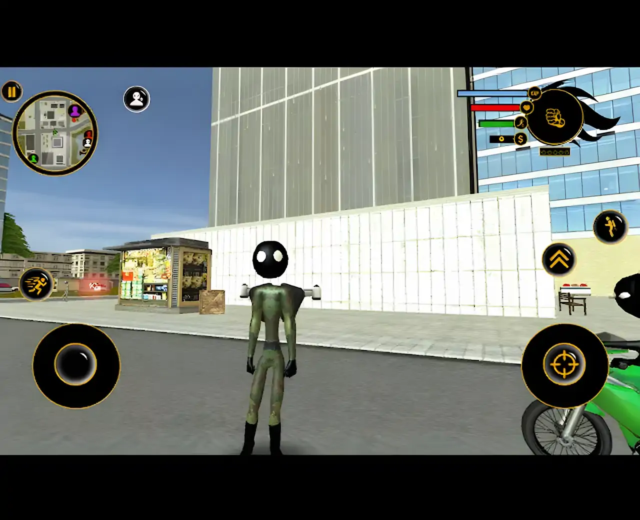 喷气背包火柴人绳英雄辛