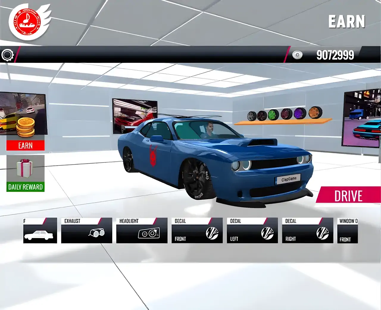 挑战者肌肉车：赛车