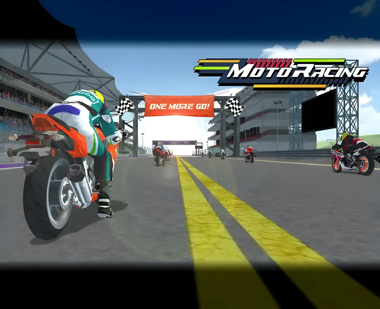 真正的摩托车比赛：3D赛车