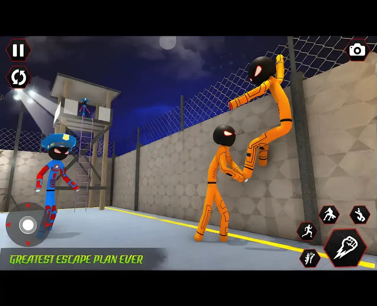 Stick-Man监狱游戏锁定