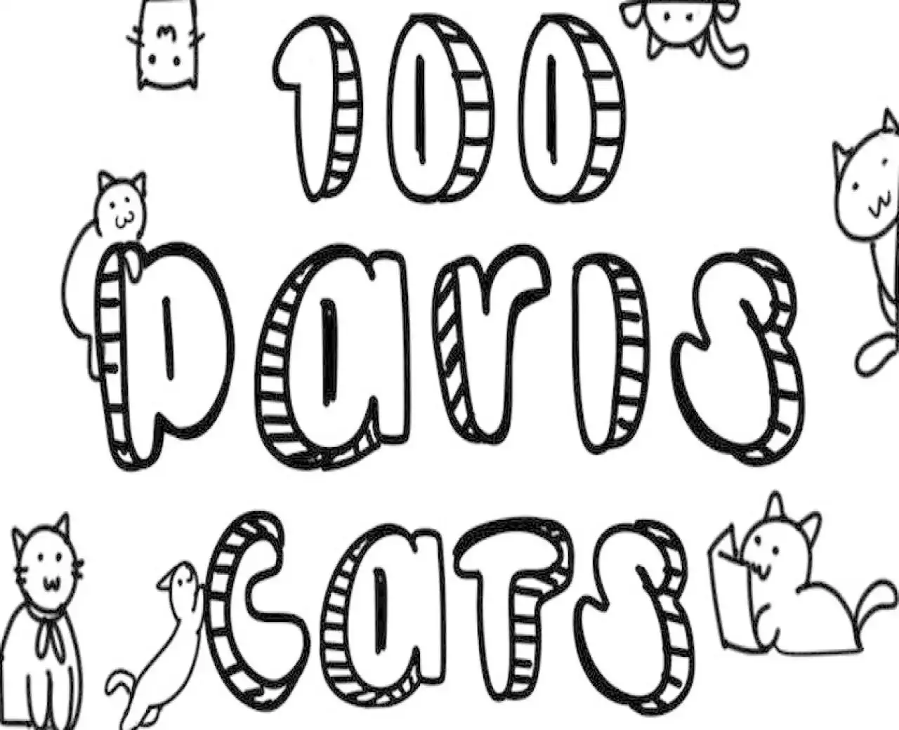 100 Paris Cats
