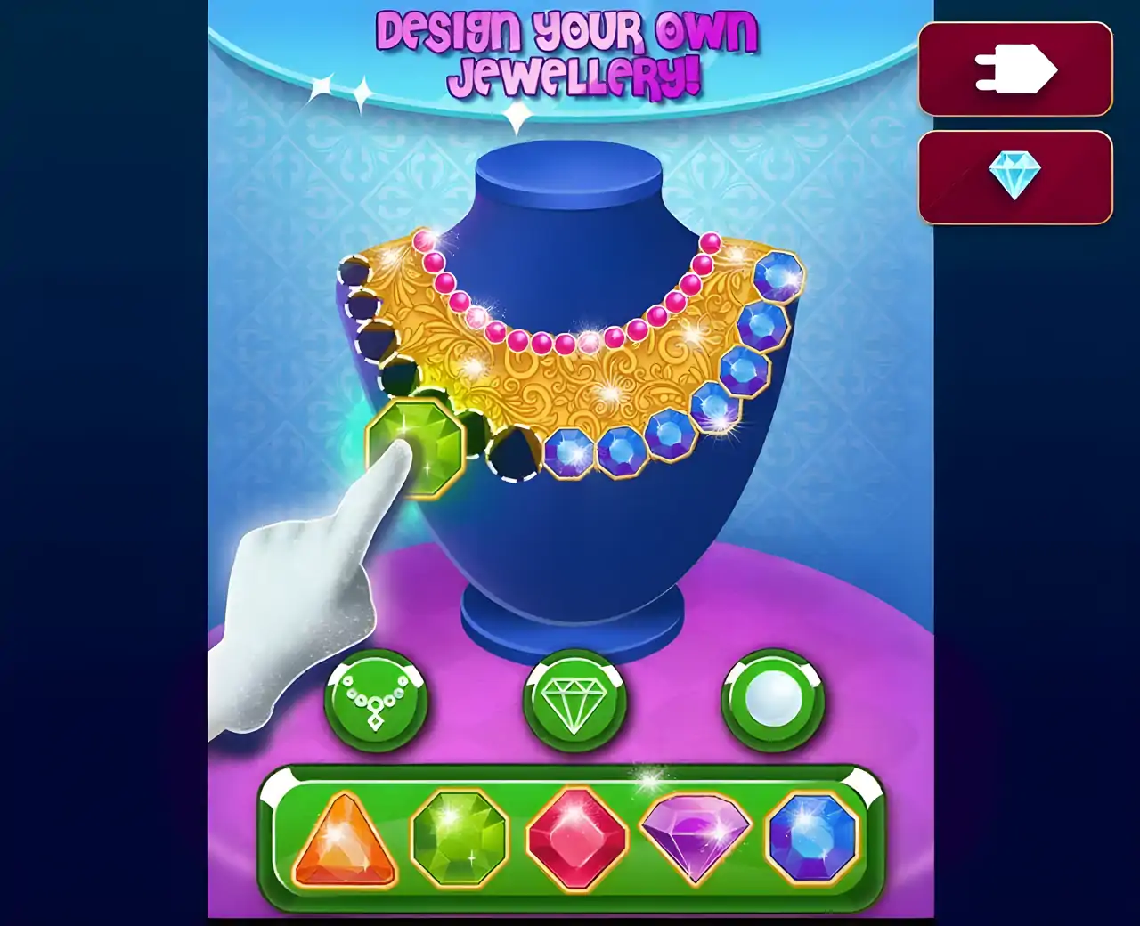珠宝制造商游戏-女孩设计珠宝