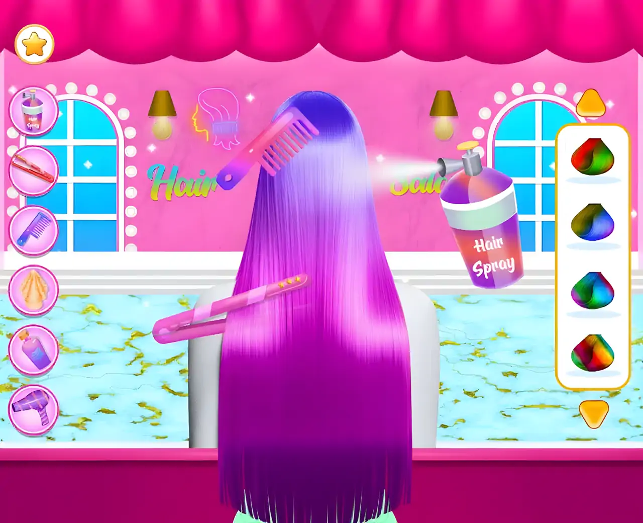 美发沙龙-女孩时尚艺术家