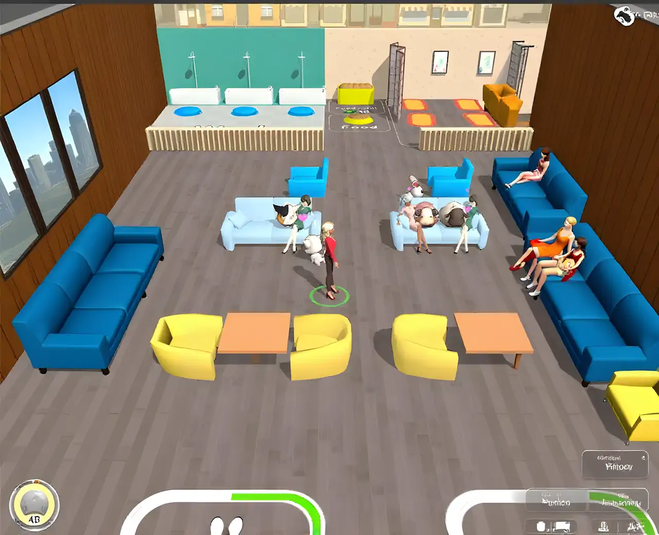 空闲宠物咖啡馆