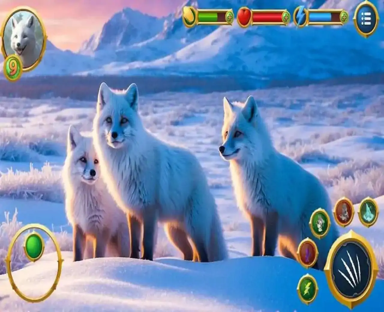 虚拟北极狐家庭模拟