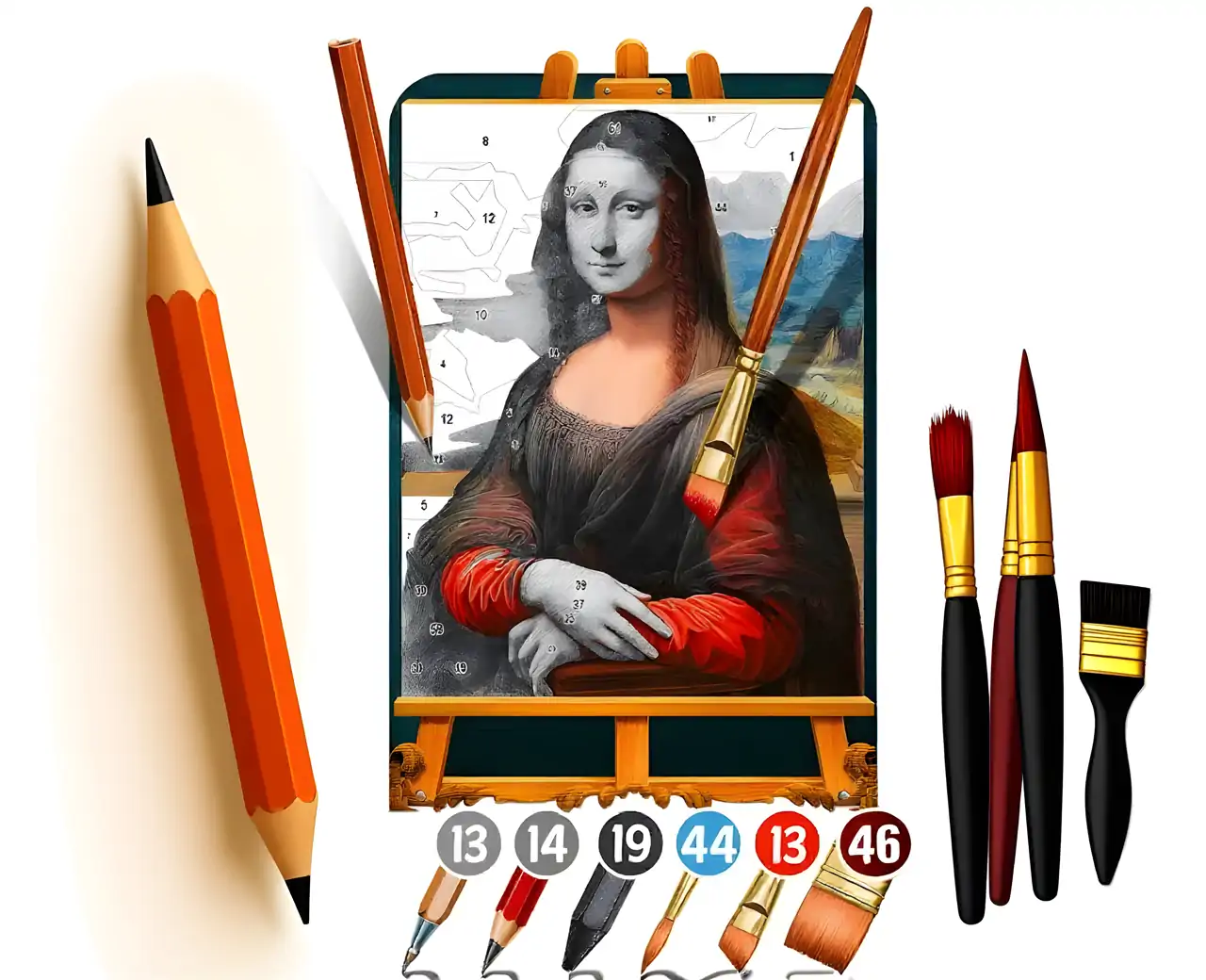 颜色按号码：绘制和油漆