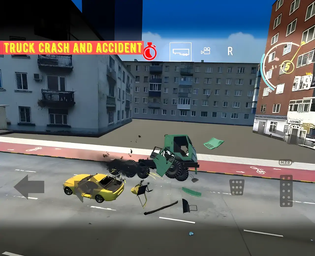 卡车碰撞和事故