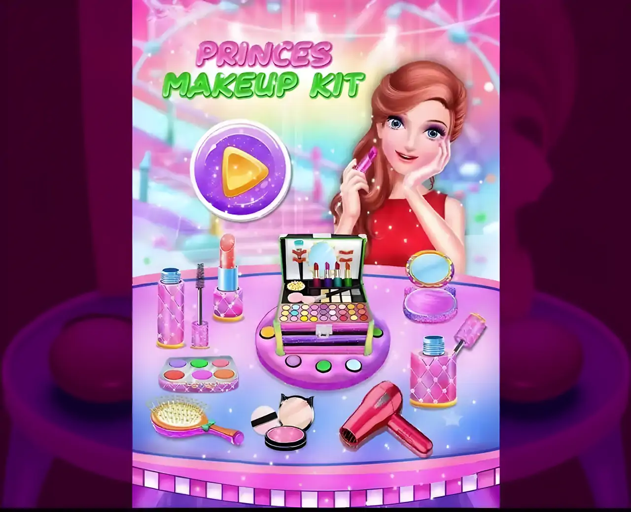 自制化妆工具包：女孩的娃娃化妆游戏