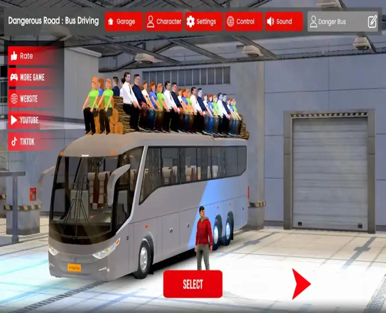 危险道路：公共汽车驾驶