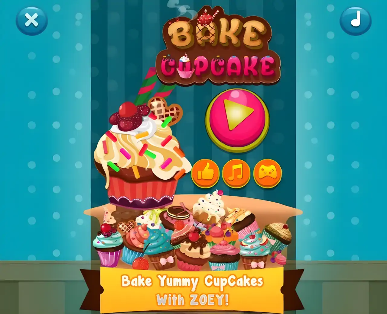 DIY-烘焙纸杯蛋糕-厨房游戏