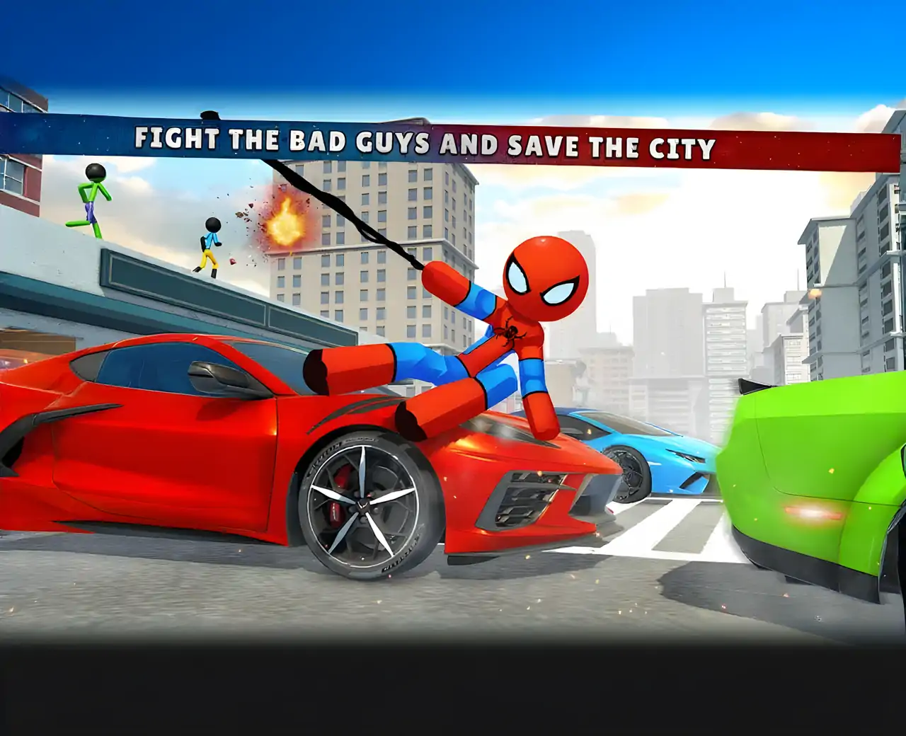 Stickman：蜘蛛绳英雄