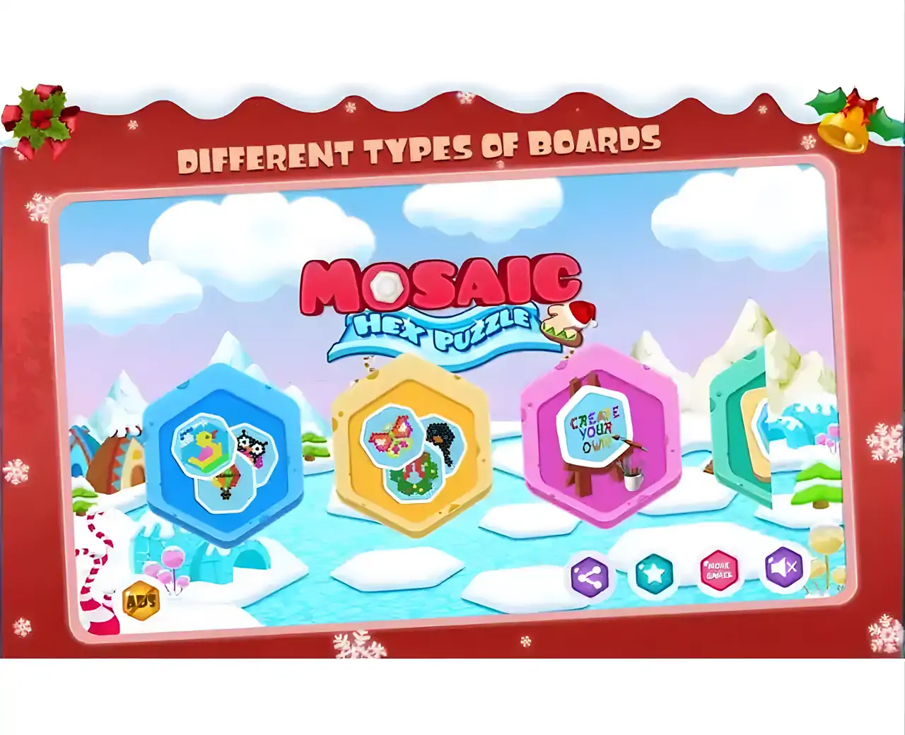 马赛克六角拼图2：六角形照片匹配