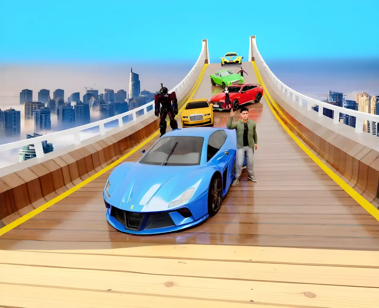 汽车特技比赛GT巨型坡道