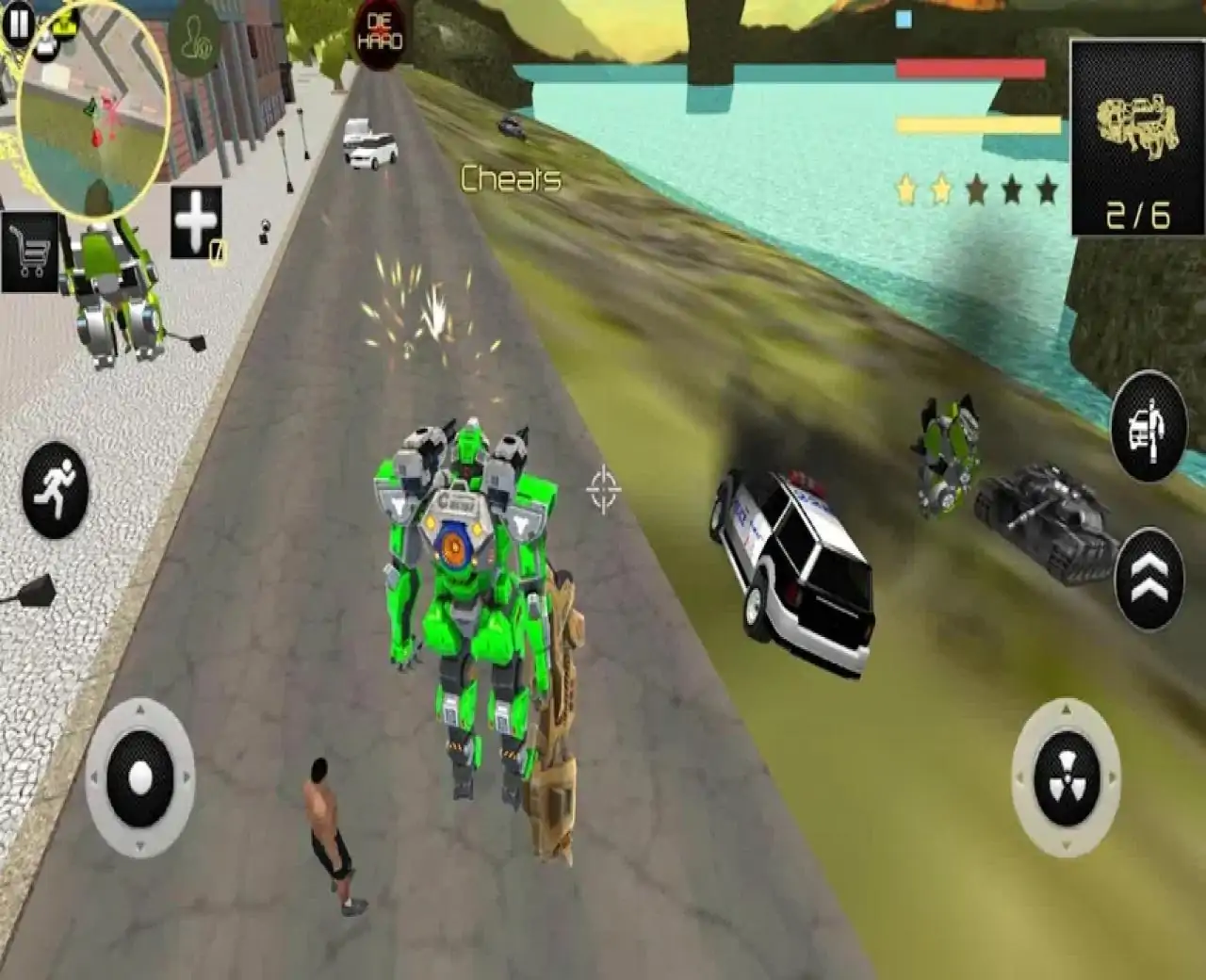 龙机器人汽车游戏–机器人变形游戏