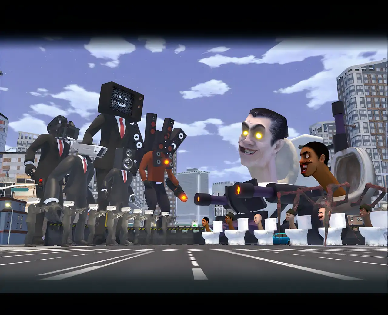 马桶人大战监控人IO