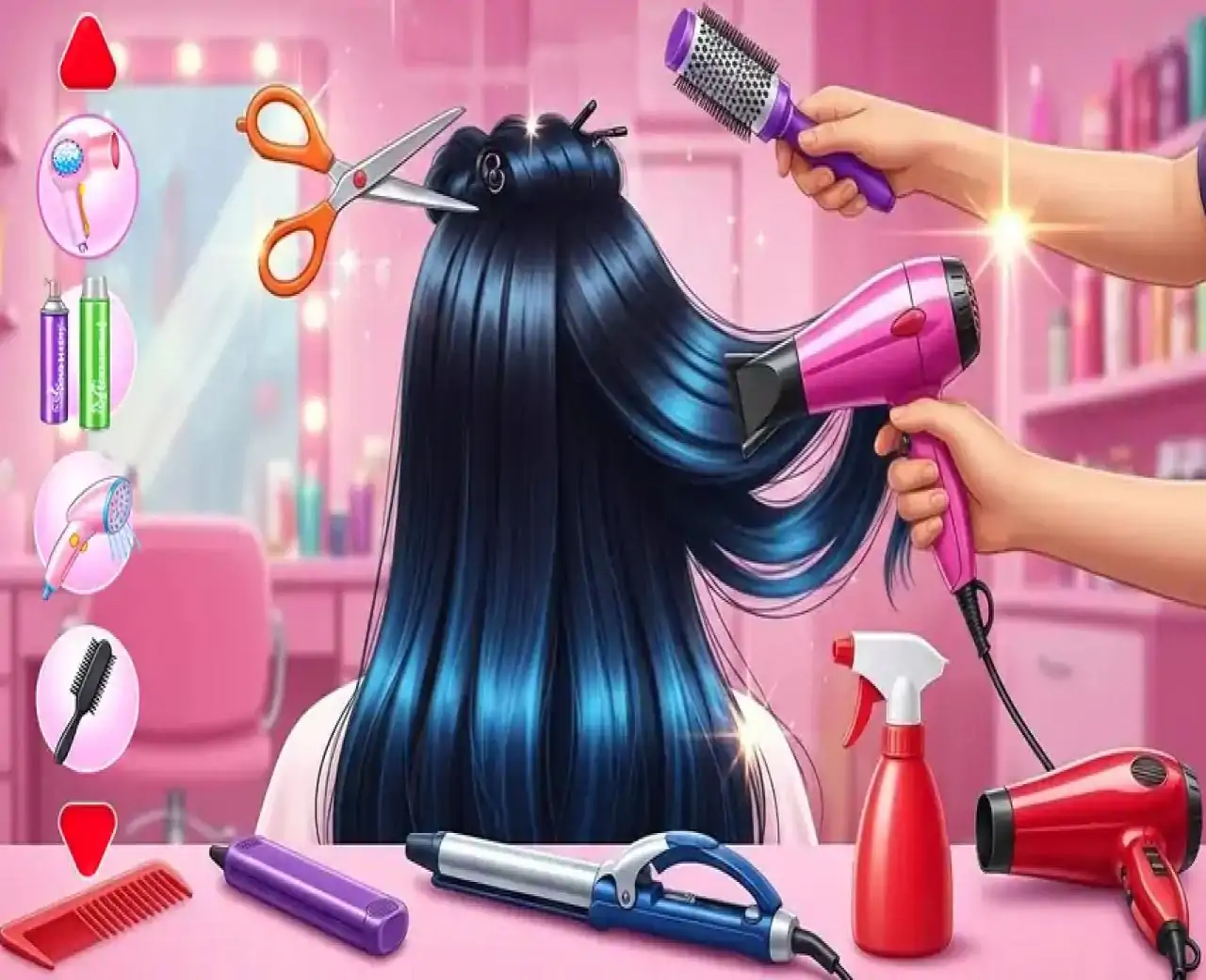 时尚辫子发型沙龙