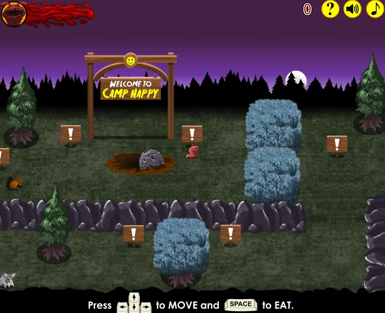 异形虫历险记:快乐营的吞食(Flash游戏)