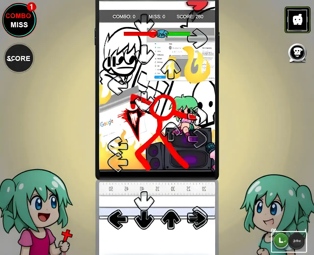 选择一个fnf战斗箭头